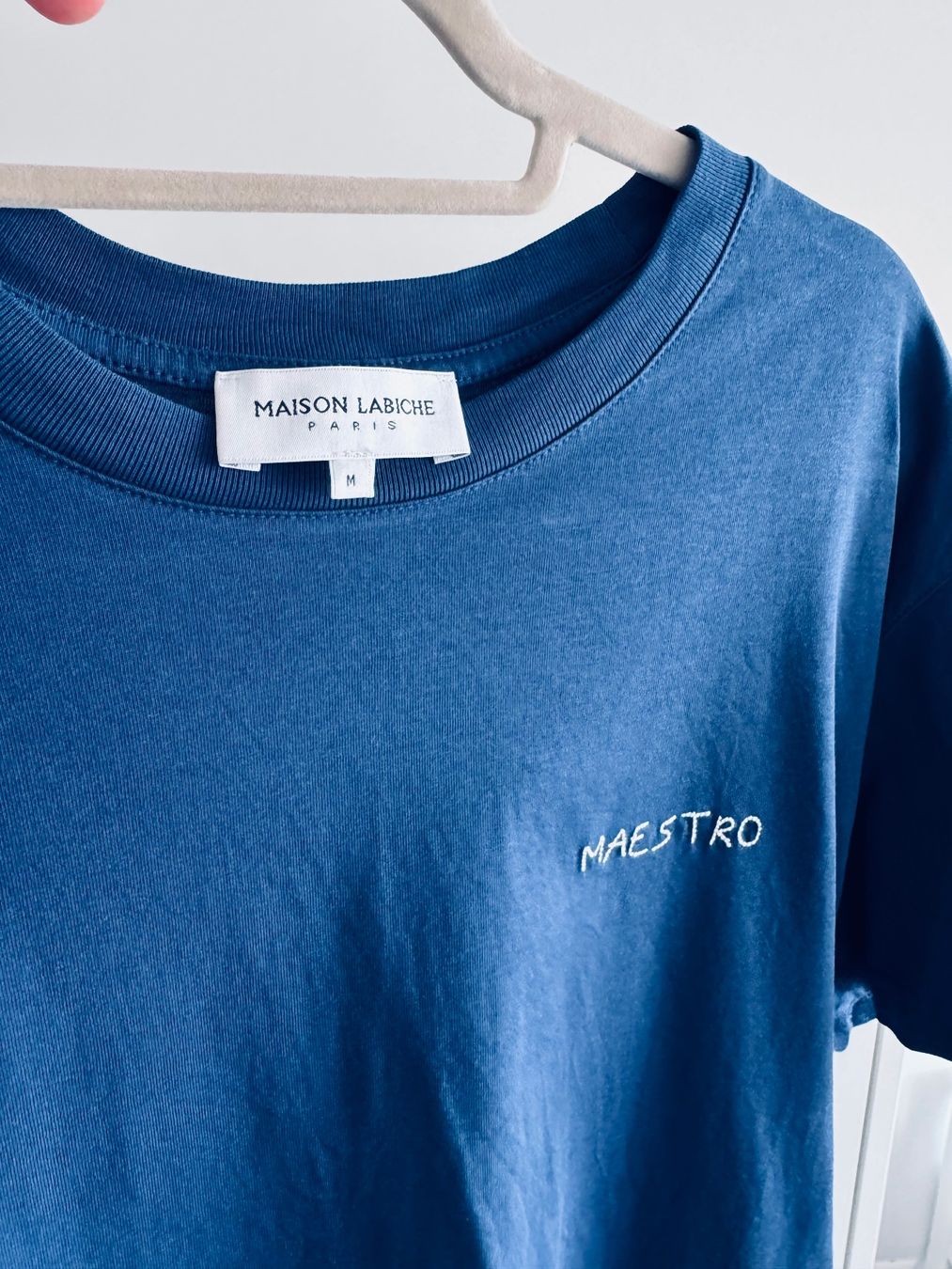 T-shirt: MAISON LABICHE T-Shirt Blau Gr. M – Nuovo (secondo la descrizione) da Ennetbaden venduto da DanielCPH 1