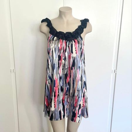 ICHI Robe Multicolore Sans Manches - Taille S