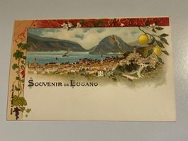 Rücklos Vereinsauktion Nr. 41: 6x LITHOGRAFIE LUGANO 1900