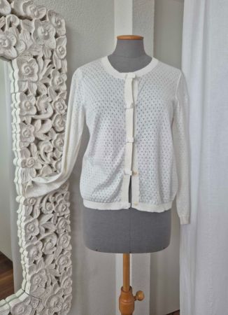 WEISSE STRICKJACKE, CLAUDIE PIERLOT, S/M, passt zu ODD MOLLY