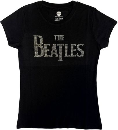 The Beatles - Drop T Logo Grösse Lady XL mit Glitzersteinen