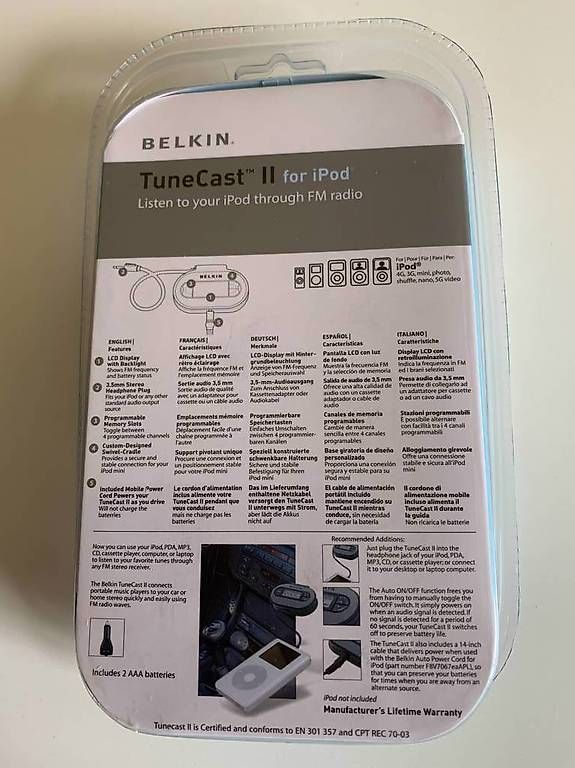 Belkin Unità & Adattatore: Belkin Tunecast Auto pour IPhone / IPod, neuf – Usato da Vessy venduto da ongaros 1