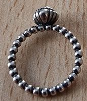Silber 925 Finger-ring in gutem Zustand. Gr. 54