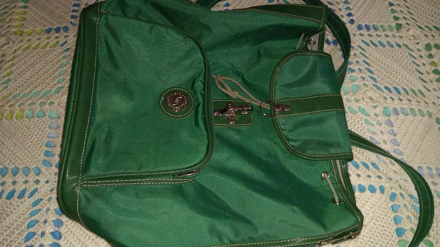 Samsonite Rucksäcke: zaineto vintage Samsonite verde molto capiente- – Gebraucht aus Carena von gra_yz7p 6