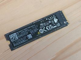 WD Black NVMe SSD Gen4 x4 (2TB) - Neuwertig (Health 100%)
