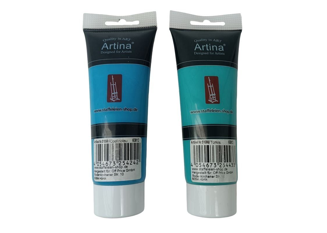Peintures: ARTINA Acrylfarben 2 Blautöne – D'occasion à Luzern par Restwert_Luzern 3