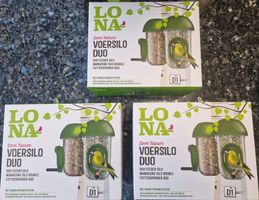 3stk. Vogelfutterstation – 2 separate Futtersilos für Garten