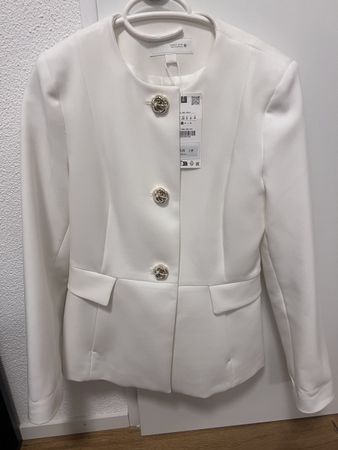 Zara blazer weiss s neu