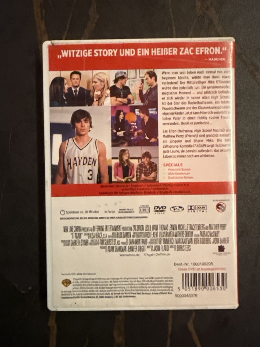 Tutti i DVDs: ZACEFRON 17 Again – Usato da Weiningen ZH venduto da -Adenin- 1
