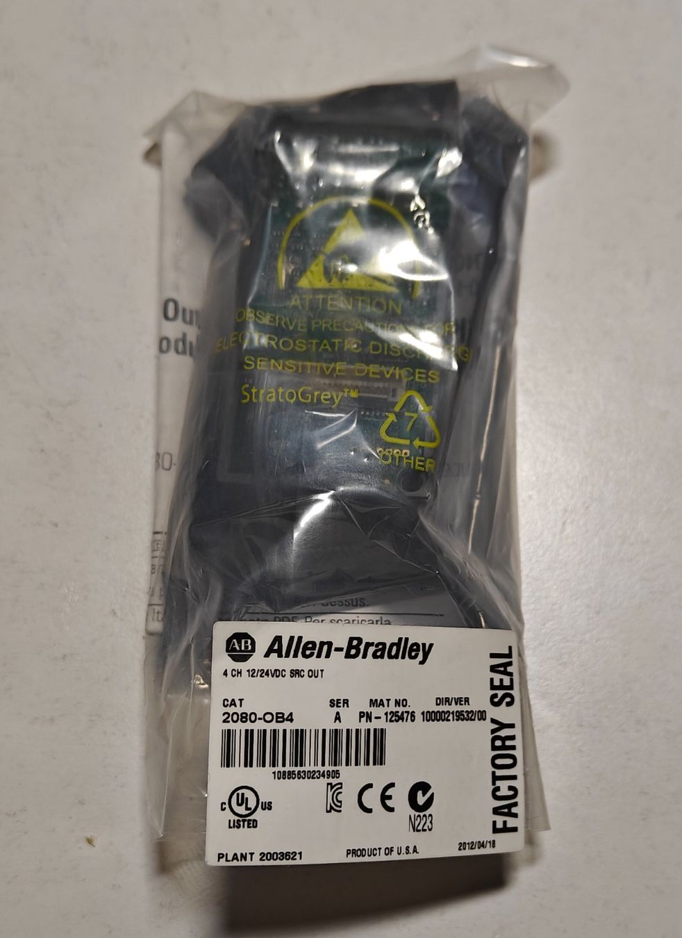 Componenti elettronici: Allen-Bradley Micro800 4 Point Source Output – Nuovo (secondo la descrizione) da Safenwil venduto da Tamaria 1