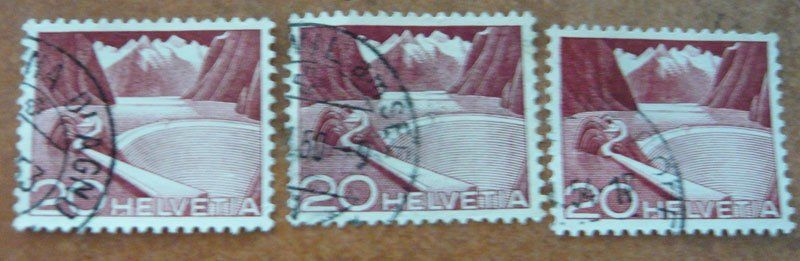 Tutti i francobolli: 3 Briefmarken Schweiz – Usato da Gamprin venduto da Balan11