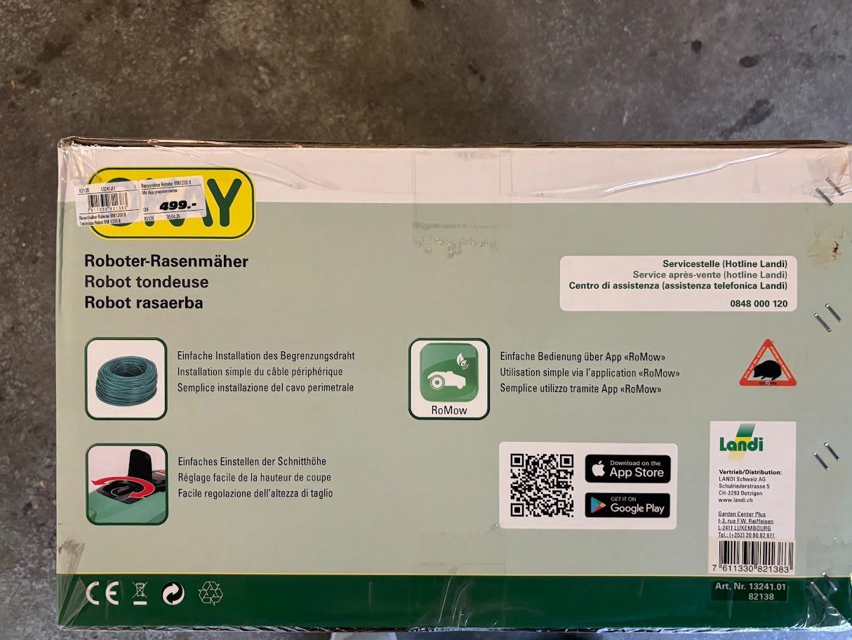 Tagliaerba: OKAY  RASENMÄHER  ROBOTER   RM 1200 – Usato da Luzern venduto da teta2000 2