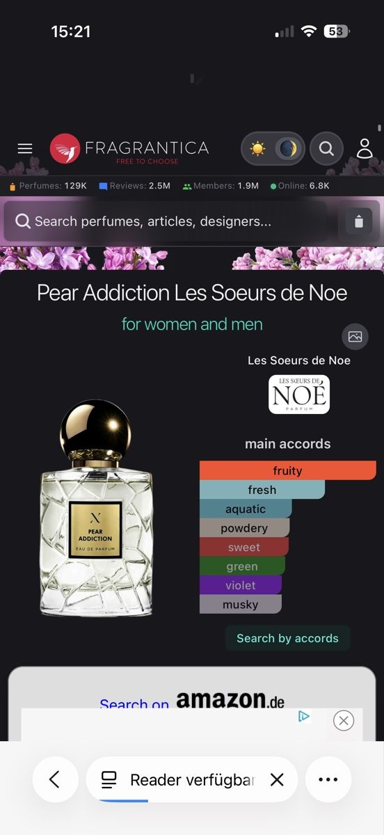 Profumi & Eau de Toilette: Les Soeurs de Noe Pear Addiction , 2 ml – Usato da Sursee venduto da nri_g5z8 1