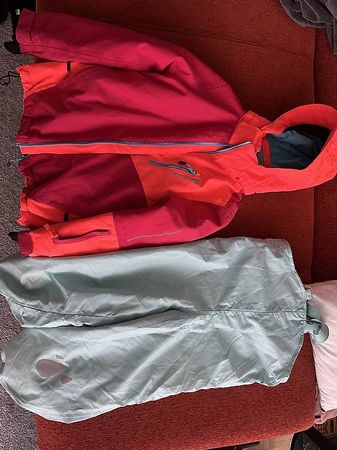 Kinder Winter-/Skiset: Jacke + gefütterte Hose, Grösse 128