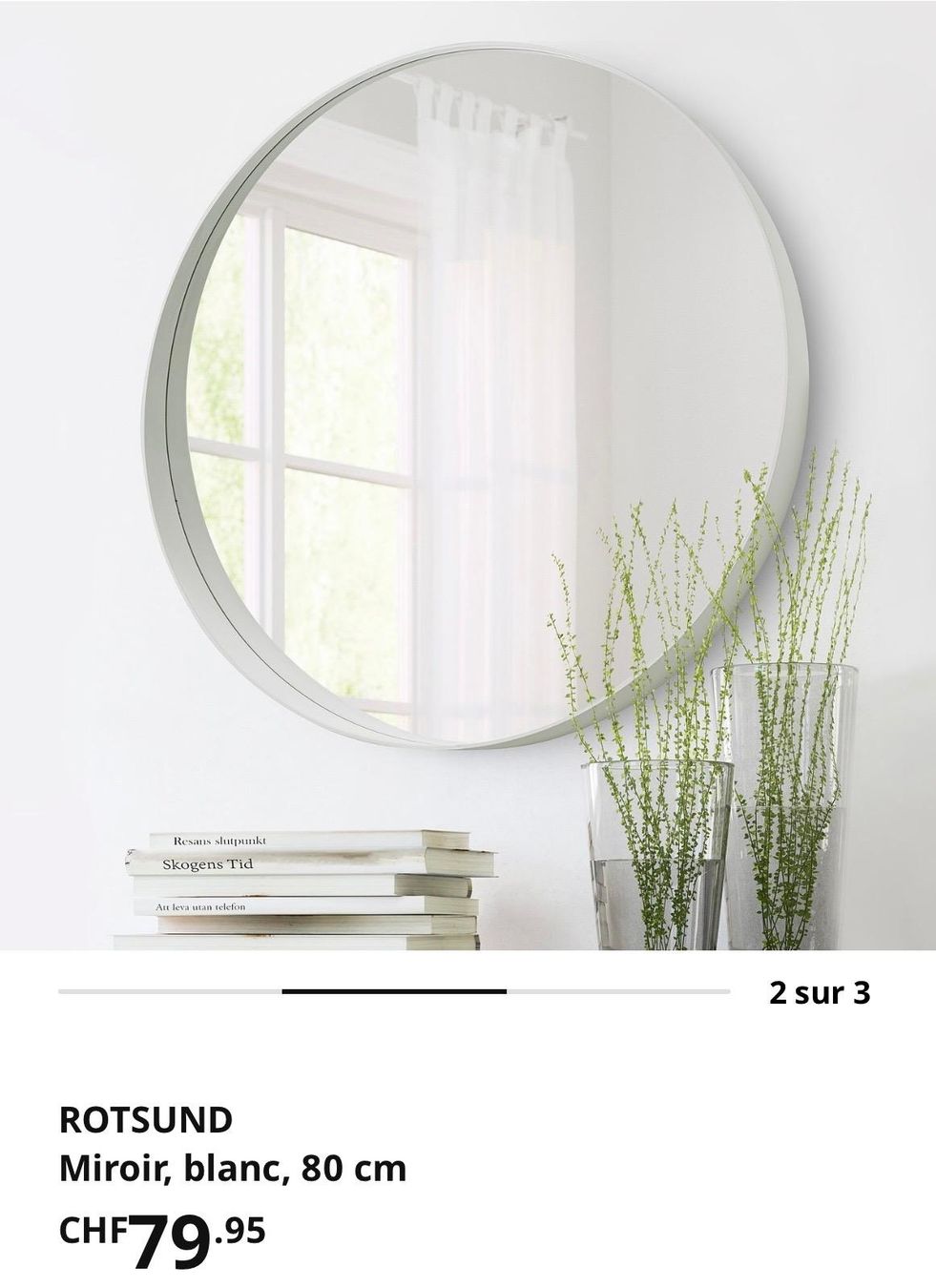 Miroirs: Ikea Miroir rond  – D'occasion à Oron-la-Ville par n_a_t_e_a_g 2