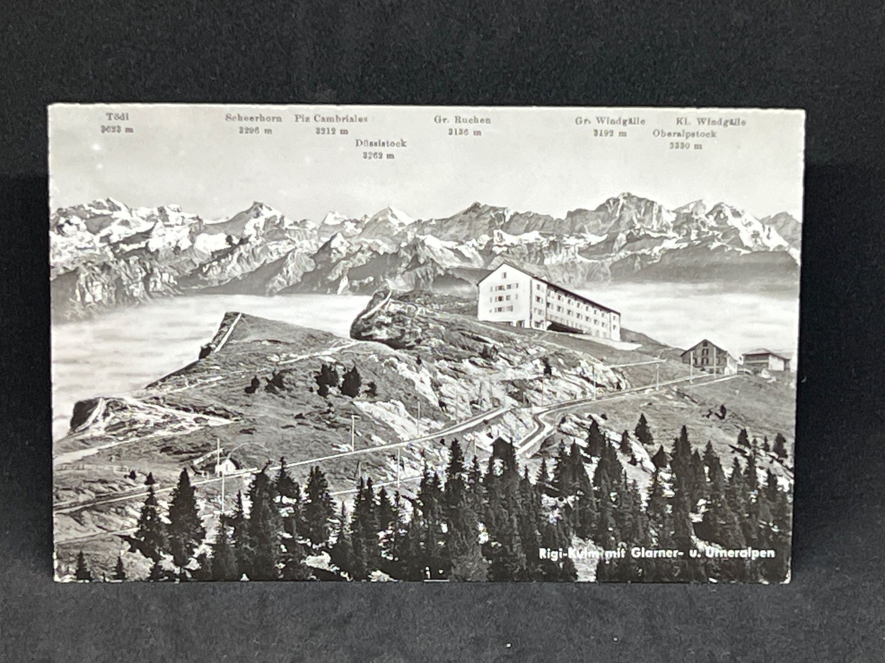 Cartoline postali: Rigi-Kulm mit Glarner- und Urneralpen – Usato da Widnau venduto da Brusi9