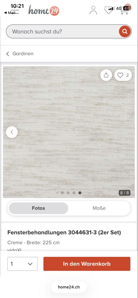 Rideaux: Beige Vorhänge  – Neuf avec emballage d'origine à Zürich par dal_bgs2 1