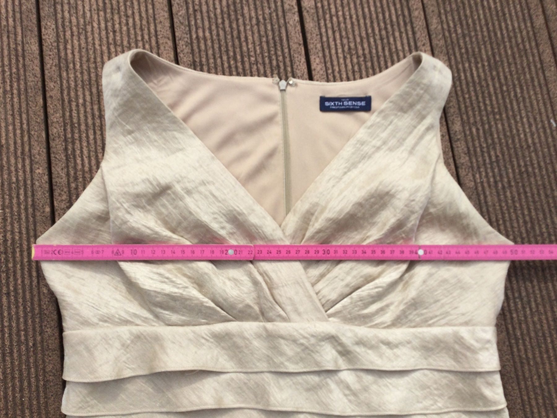 Vestiti: Robe dorée à froufrous SIXTH SENSE, taille L – Nuovo (secondo la descrizione) da Agiez venduto da chouchanelle 7