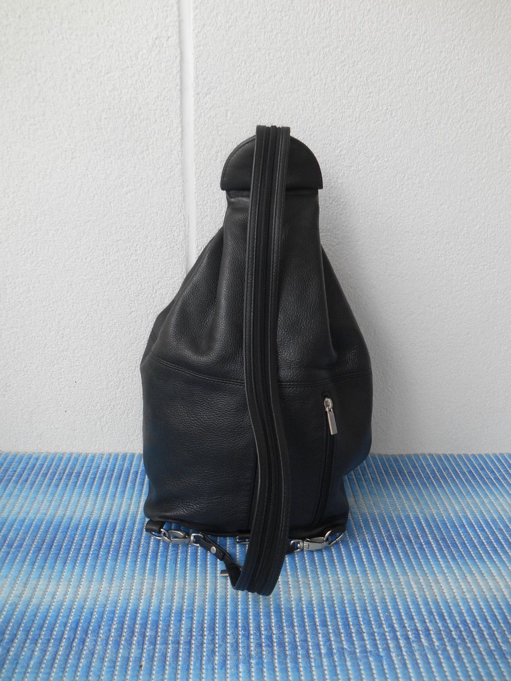 Zaini: EM-EL Leder Rucksack /Umhängetasche – Usato da Basel venduto da Birs868 3