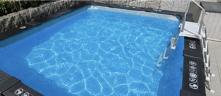 Intex Schwimmbad: Intex Graphite Gray Pool, 400x300x124cm – Gebraucht aus Bütschwil von hfs2010 4