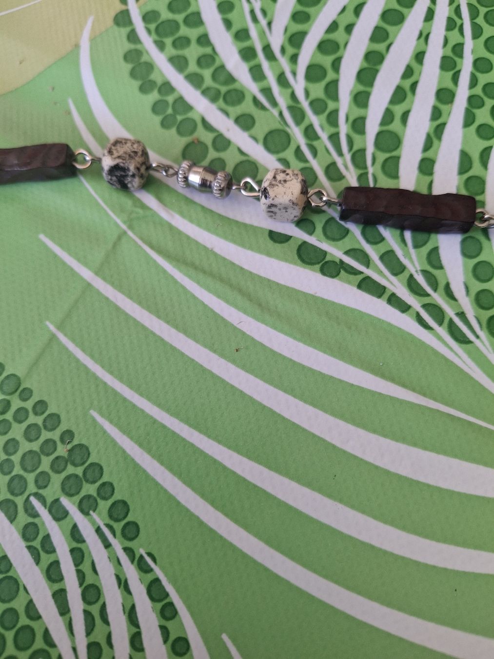 Catenine: Collier ethnique perles bois & pierre  – Usato da Brügg BE venduto da rup_p6cw 2