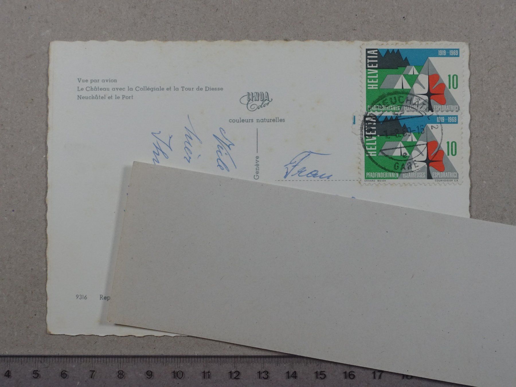 Cartoline postali: Neuchâtel, 1969, Schwan – Usato da Lenzburg venduto da fh1 1