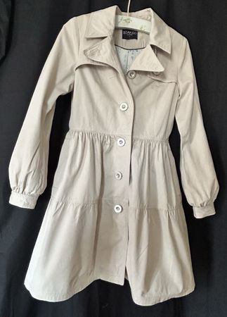 Soaked in Luxury beige Spring coat, size S, stylish!