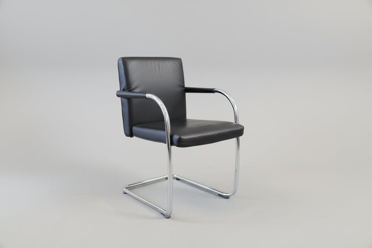 Vitra Stühle: Vitra Visasoft Freischwinger Stuhl Leder – Gebraucht aus Affoltern am Albis von Zapro