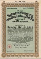 DR Schatzanweisung des Deutschen Reichs 1941 + Coupons !!!