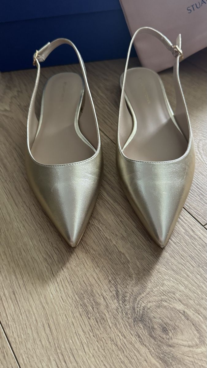 Stuart Weitzman Damenschuhe: Stuart Weitzman Slingback-Ballerinas aus Leder – Neu und originalverpackt aus Schaffhausen von R_Muzh 2