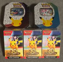 Lot 30th Celebration Pokémon Tins & Bundle EN