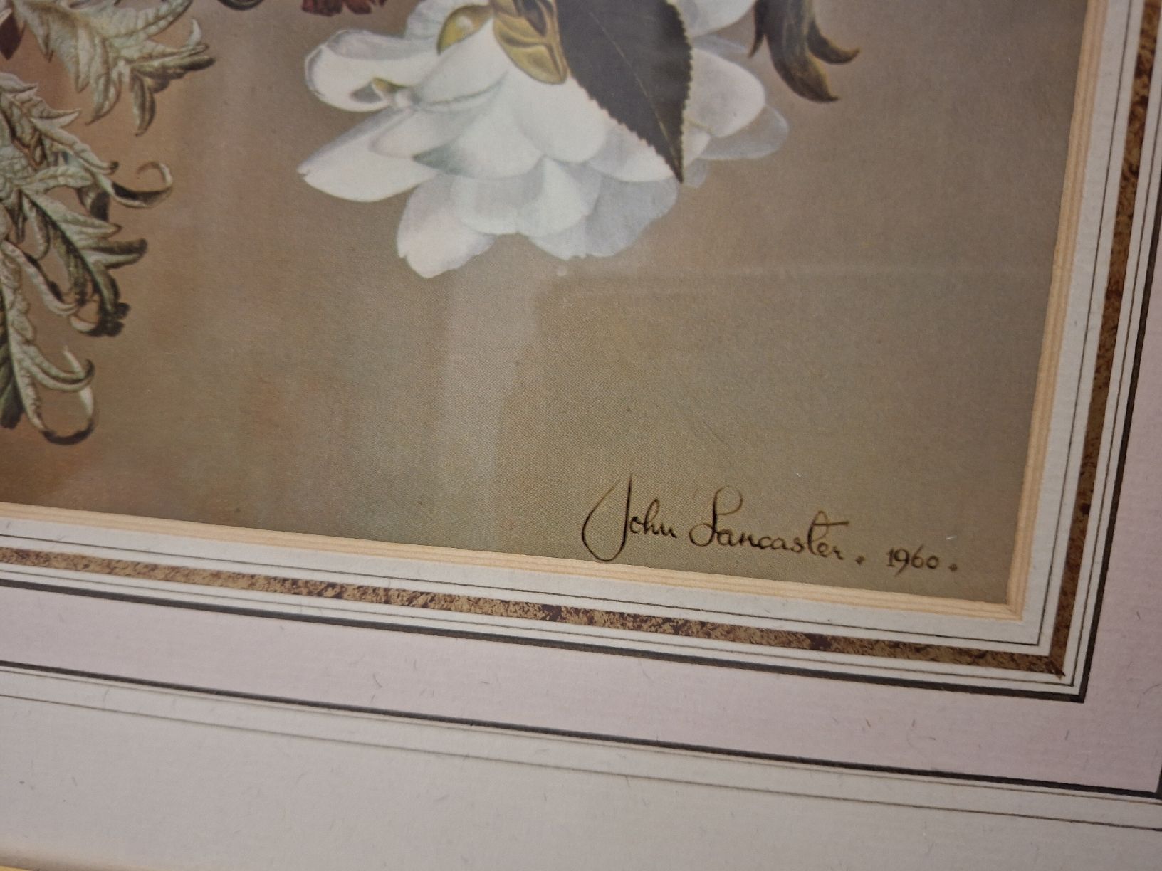 Poster & Bilder: Bild Blumenstilleben John Lancaster 1960 – Gebraucht aus Olten von Mezopotamya 2
