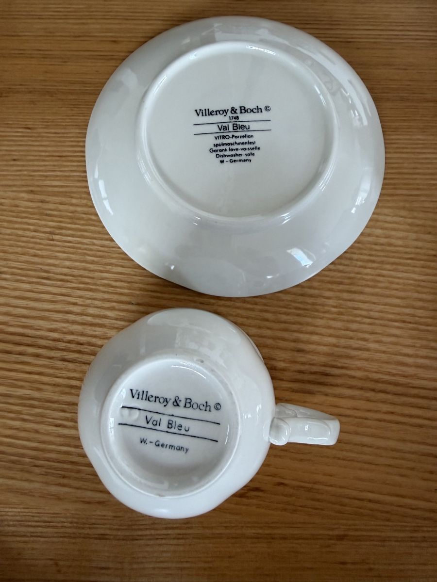 Villeroy & Boch Set di piatti: Villeroy Boch Val Bleu Kaffeeset – Usato da Staufen venduto da Elina08 4