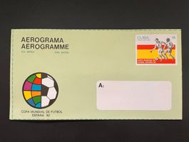 Fussball WM 82 Brief Cuba   (R199)
