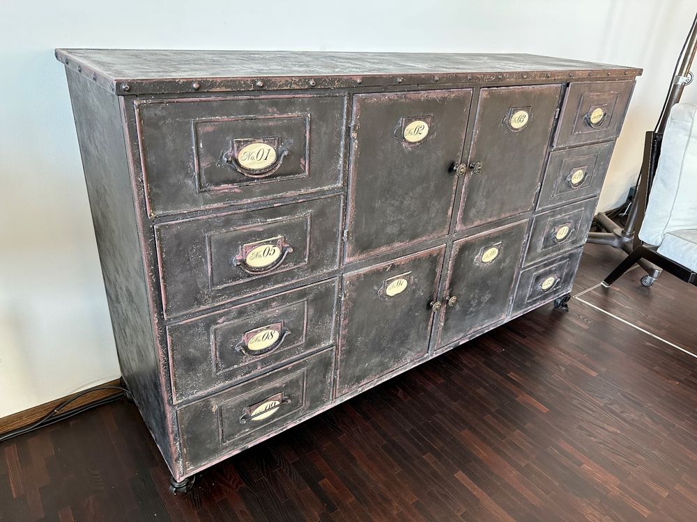 Industrial Chic Sideboards Reference: Sideboard Metall Industrial Chic