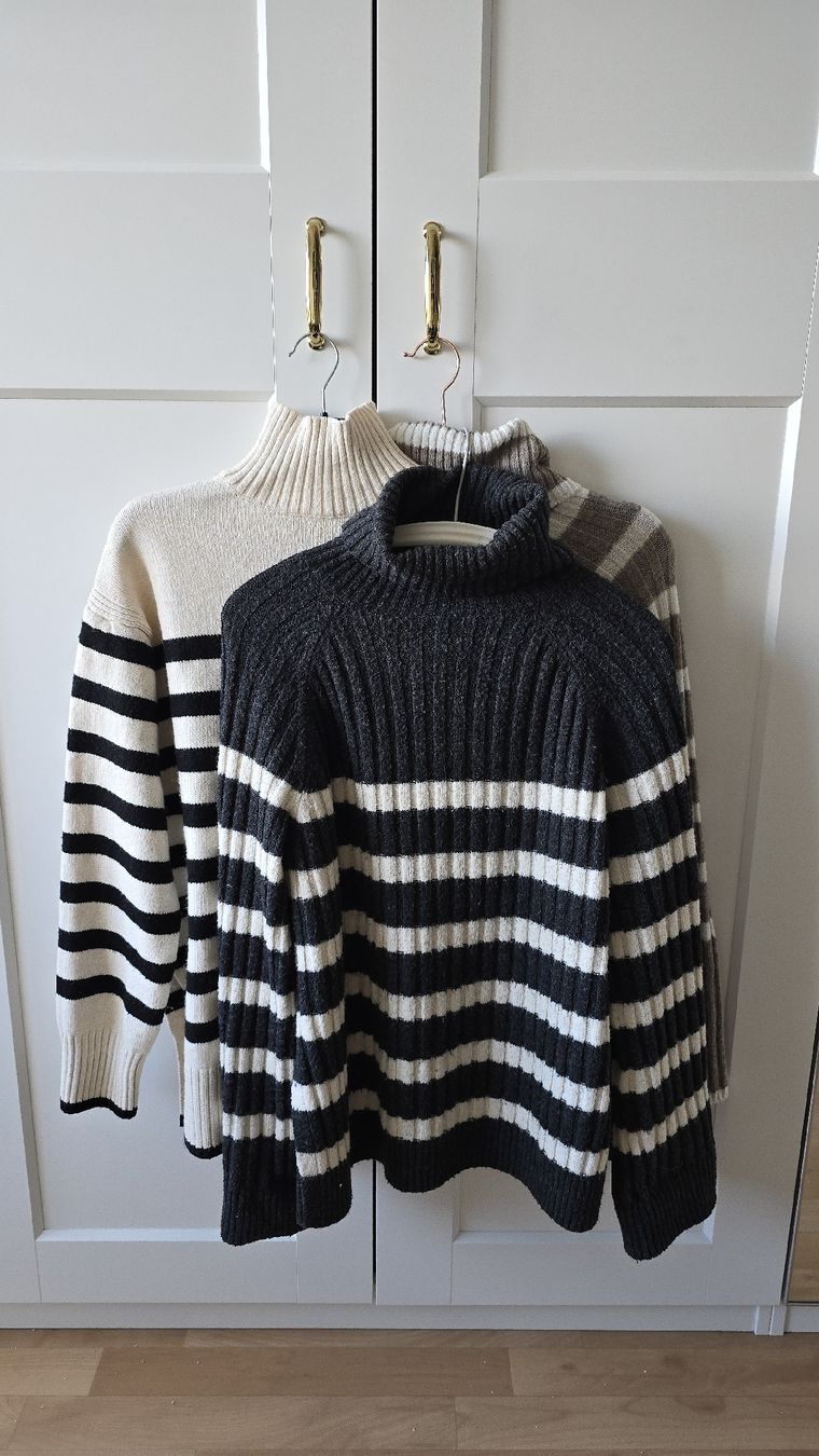 H&M Maglioni & Felpe: 3 schöne gesteifte Strickpullover Grösse S/XS – Usato da Buchberg venduto da MaddieF