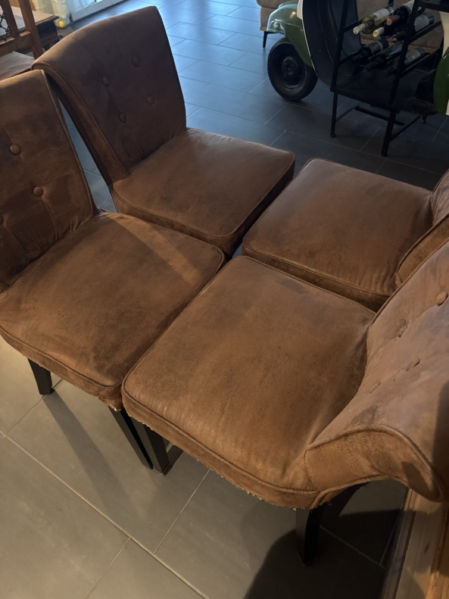 Sedie: Stühle braun 4er Set Stile Chesterfield – Usato da Vogelsang AG venduto da ilj_c88b 2