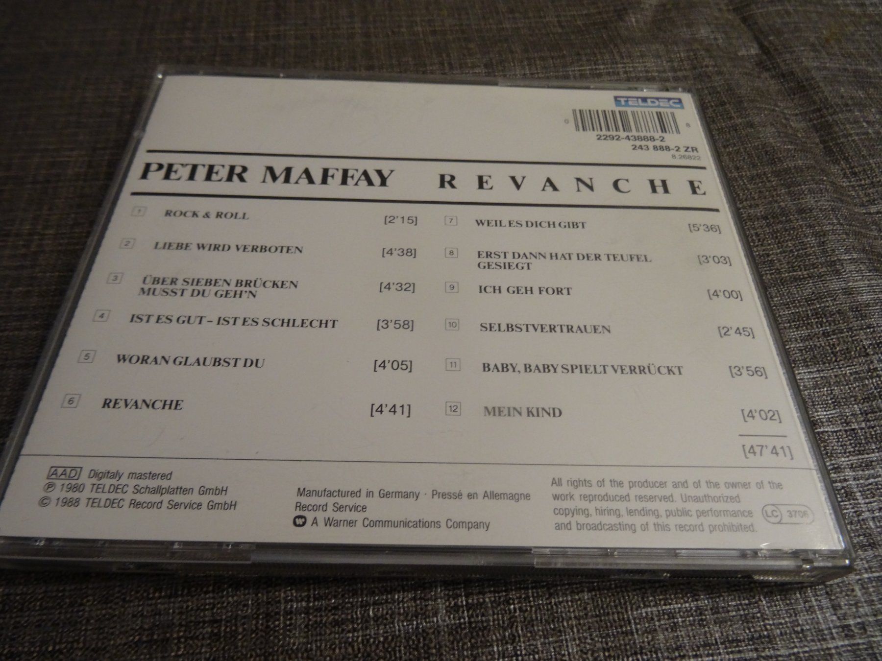 CD: Peter Maffay - Revanche CD - – Usato da Olten venduto da Disc-Ausverkauf 1