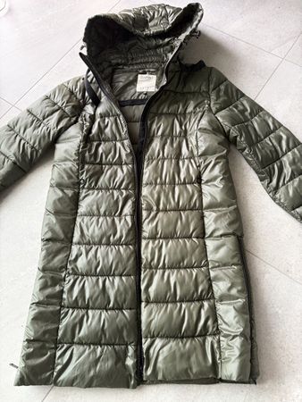 Steppmantel Esprit Oliv Grün mit Kapuze Grösse M