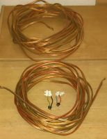 2 Lautsprecherkabel 9,5 m/14,5 m reines Kupfer 2 x 6 mm²