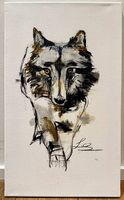 Wolf - Original Acrylgemälde 