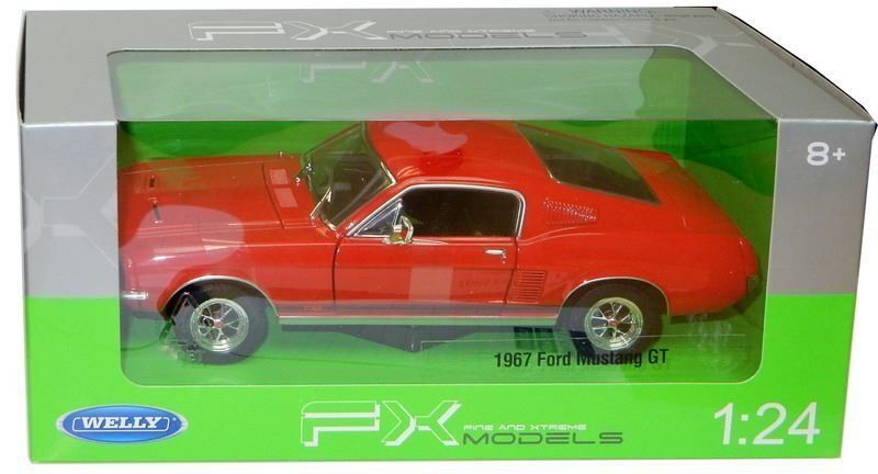 Ford Modellautos: Ford Mustang GT Fastback 1967-1968 rot / Decor         1:24 – Neu und originalverpackt aus Gerlafingen von espero88 9