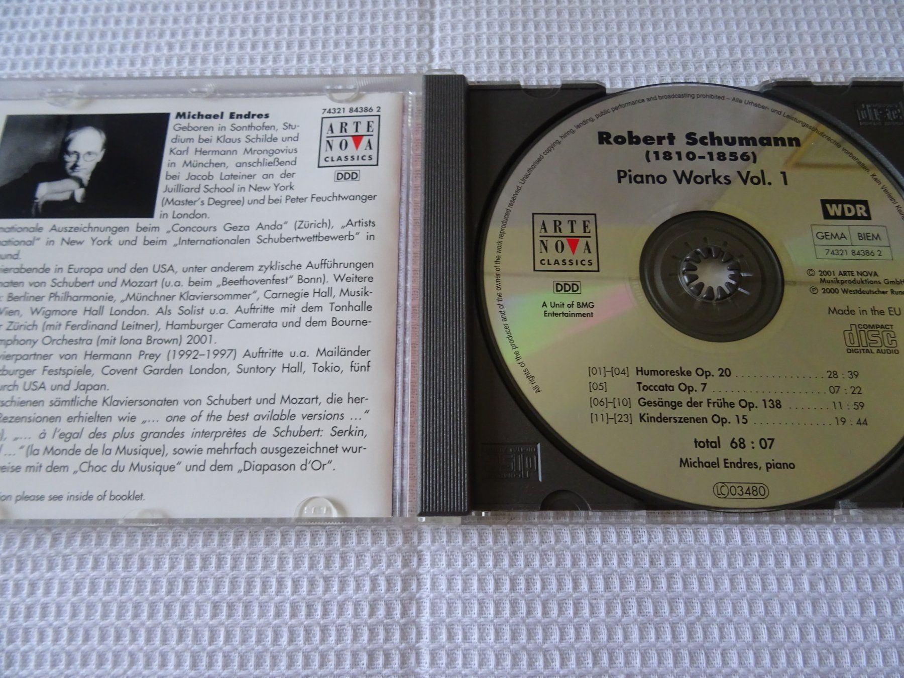CD: Robert Schumann, Klavierwerke, Vol.1 – Usato da Bilten venduto da Bora3 2