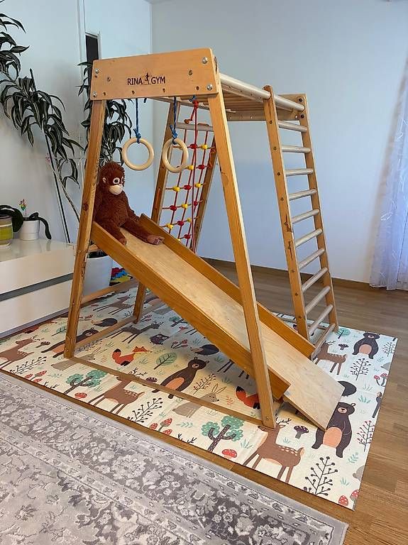 Pareti & prese d'arrampicata: RINAGYM Indoor Spielplatz aus Holz – Usato da Effretikon venduto da put_vf27 2