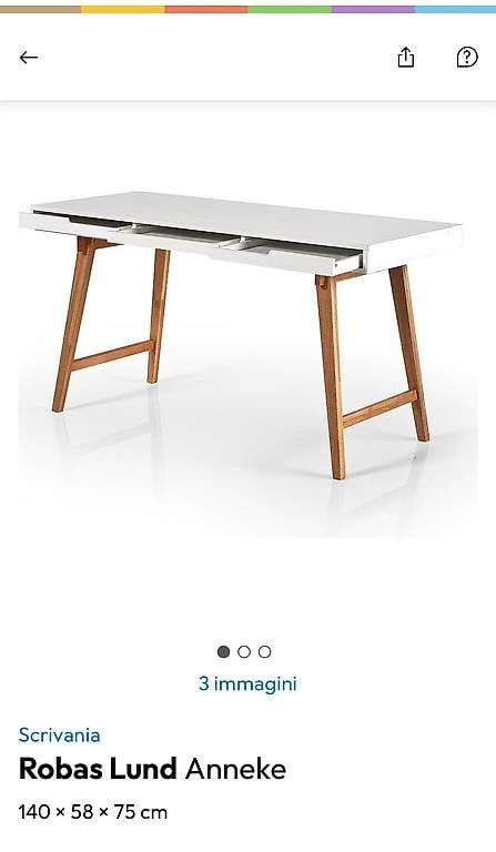 Bureaux: Desk white 140x58x75 – Défectueux à Zollikerberg par lor_5ywx