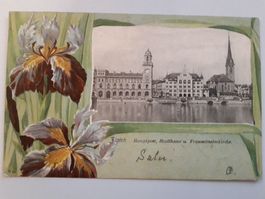 Zürich Hauptpost, Stadthaus u. Fraumünsterkirche
