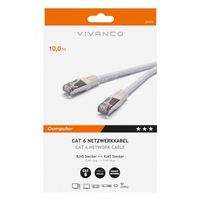 VIVANCO Cat 6 Netzwerkkabel 10m weiß
