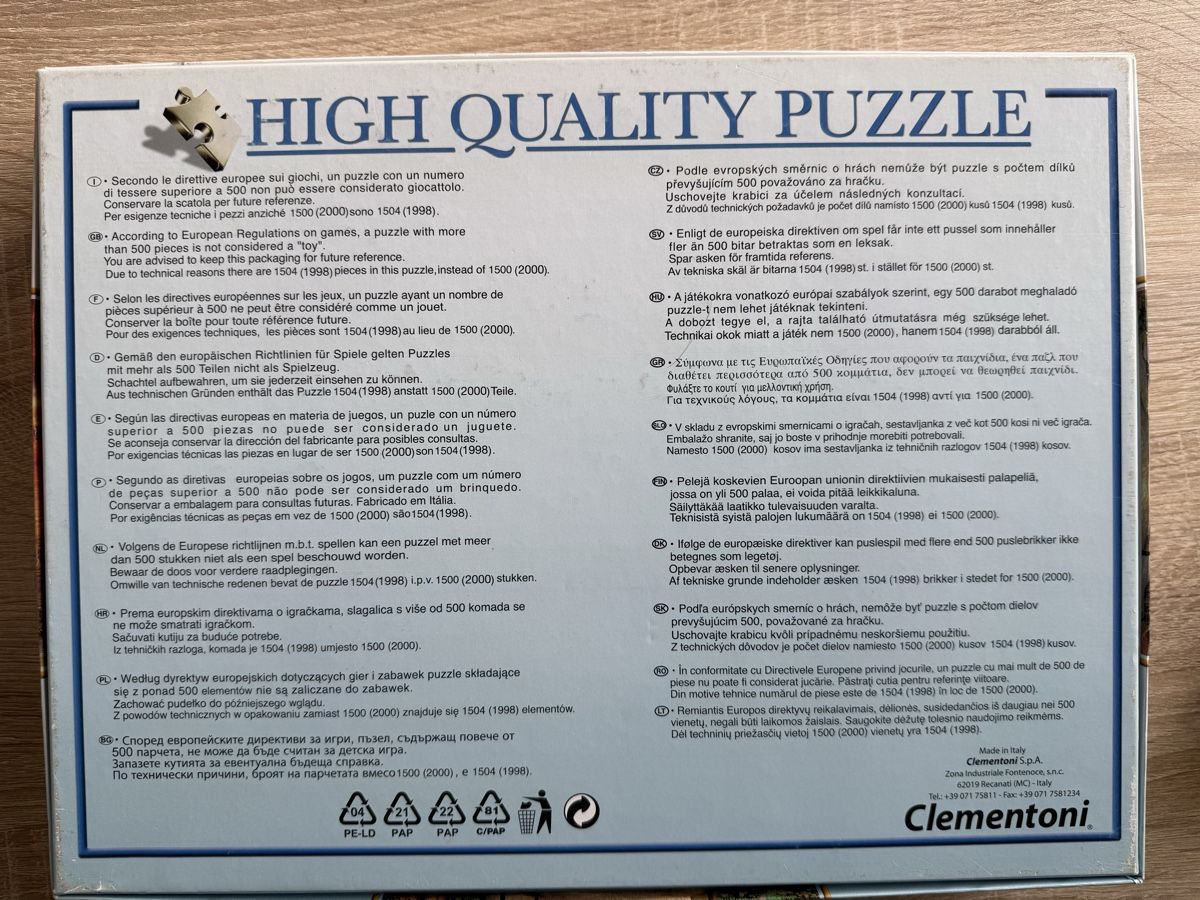 Clementoni Puzzles: Clementoni Puzzle, 2000 Teile - "New Horizon" – Gebraucht aus Langnau i.E. von Winny5 1