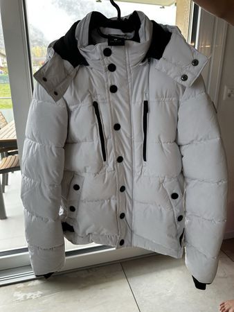 Doudoune blanche chaude d'hiver, taille M