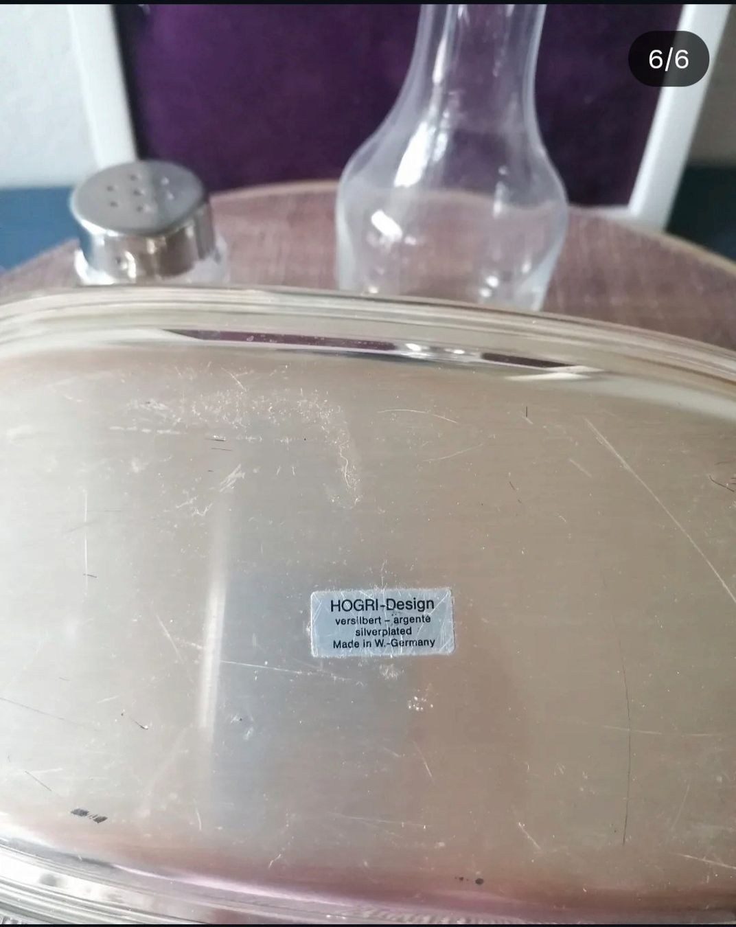 Geschirrsets: Vintage Essig, Öl Set mit Silberhalter 5-teilig – Gebraucht aus Aegerten von Jos_zem 5